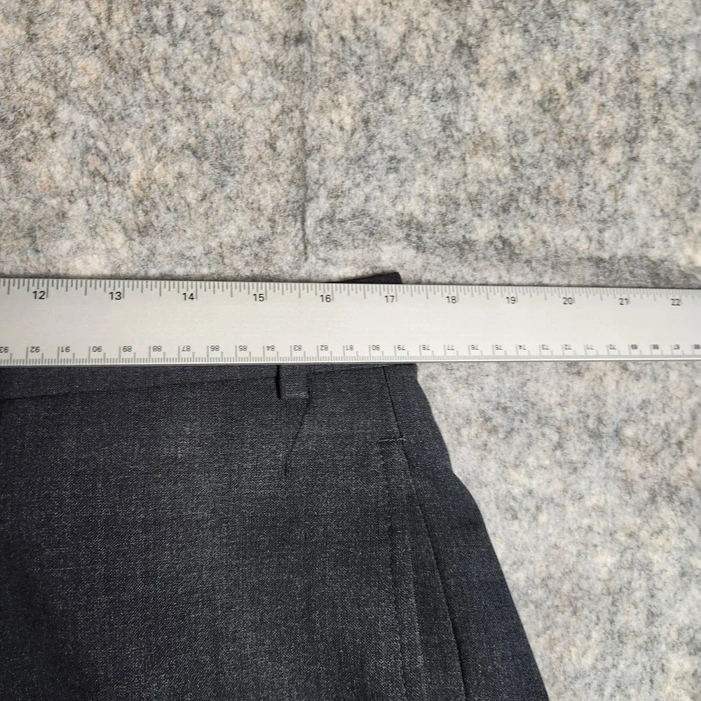 Brooks Brothers Stretch Wool Pants Men 36x31 Gray Straight‎ Leg Flat Front Chino